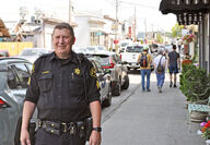 Sheriff's Sergeant Brad Holmes patrols downtown La Conner