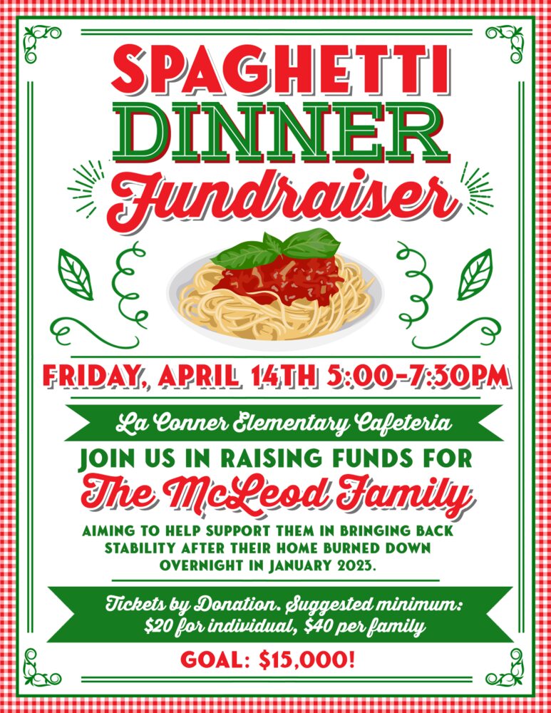 spaghetti dinner fundraiser flyer template